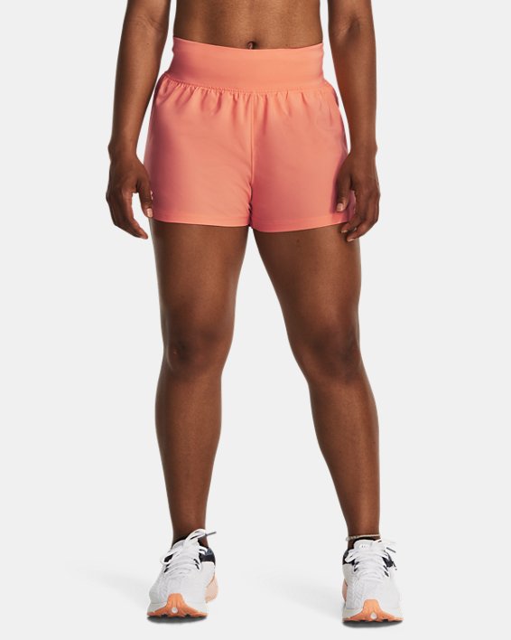 Women's UA Run Stamina 3'' Shorts, Pink, pdpMainDesktop image number 0